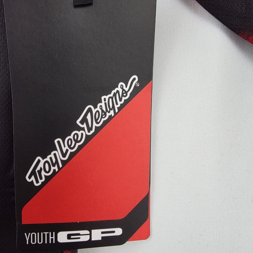 Troy Lee Designs GP Youth Motocross Jersey Large Astro Red Black MTB BMX NWT - Picture 6 of 14